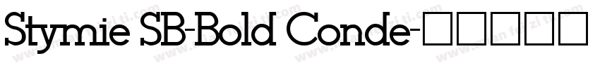 Stymie SB-Bold Conde字体转换